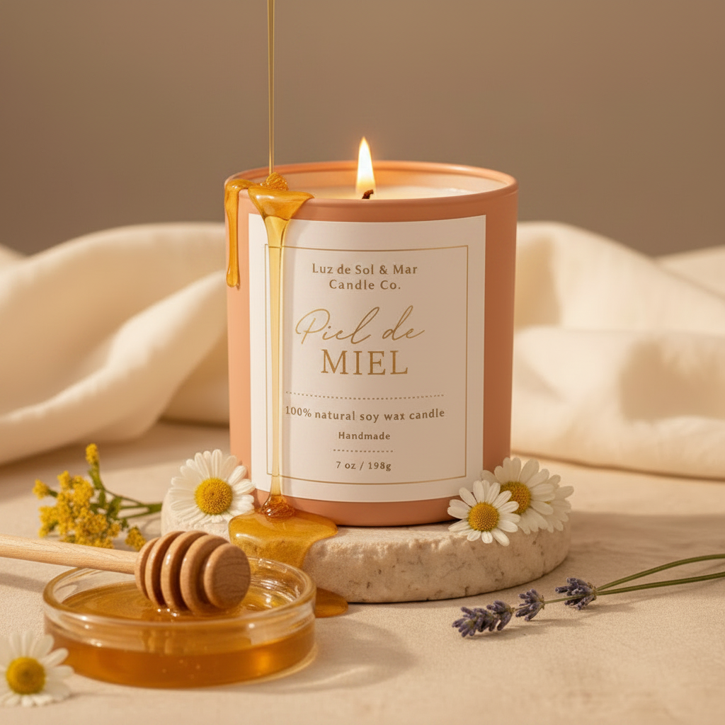 Piel de Miel candle without wooden lid